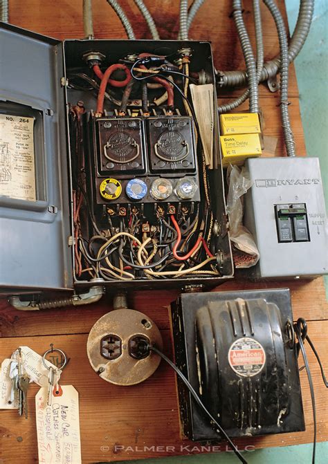 vintage electrical fuse box|old time fuse box.